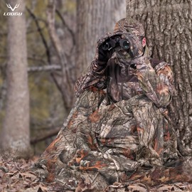 LOOGU Camouflage Burlap,Mesh Fabric Cloth for Privacy Camouflage Sunscreen - Camo Netting Cover Burlap for Garden Camping Hunting Blinds - Various Sizes and Designs (Tree Camo, 1.5m x 4m)