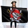 Pirate Flag 90 x 150 cm with Eyelets - Large