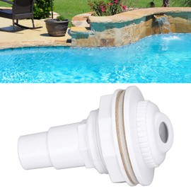 Complete Return Outlet Jet Fitting for Above Ground Swimming Pool with Gasket 1in Pipe Adapter