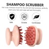 Mikinona Hair Scalp Shampoo Scrubber Ergonomic Brush for Exfoliating and