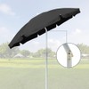 AMMSUN 6FT Portable Outdoor Picnic Beach Umbrella with Tilt Function,