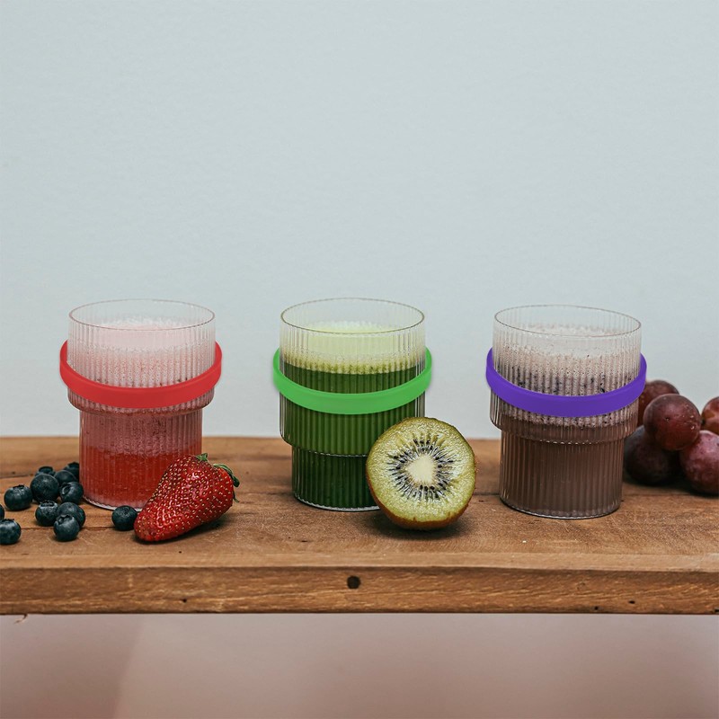 [GOGO] シリコンリストバンド ゴムブレスレット ファッションアクセサリー 大人用シンプル無地タイプ 12本セット - オレンジ