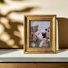 Professional 6x8 Inch Gold Vintage Photo Frame with Stand