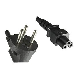 DINIC Power Cable for Israel Type H to C5, 0.75 mm², SII, 1.8 m