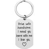 Christmas Gifts for Boyfriend Husband - Funny Drive Safe Keychain
