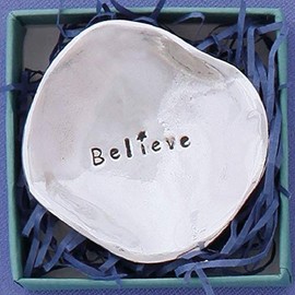 Basic Spirit BW-20 Believe, Boxed Charm Bowl, 2-inch Diameter