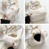 Lakeruta Women's Eco Fur Mini Shoulder Bag, Handbag, Fluffy, Mokomoko,