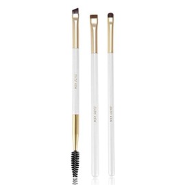 Fine Angled Winged Eyeliner,Eyelash & Flat Eyebrow Brush Set by ENZO KEN, Ultra Thin Liquid Gel Liner Brushes, Small Firm Vegan Eyeliner Brush Kit- Under Eye Brow Eyeshadow, Sexy Cat Eyes, Pro Precision Eye Makeup,Smooth Liner, Clean Lines, A Fine Wing (