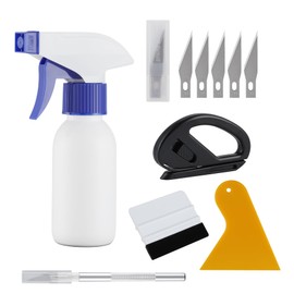 SINGARO SINGARO Car Window Film Kit, 5PCS Car Glass Protective Window Tinting Privacy Film Tools, Including Vinyl Scraper, Felt Scraper, Cutter with Blade, Film Cutter, Spray Bottle