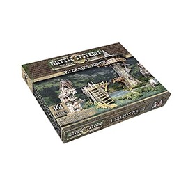 Battle Systems – Modular Fantasy Scenery – Perfect for Roleplaying and Wargames - Multi Level Tabletop Terrain for 28mm Miniatures – Colour Printed Model Diorama – DnD Warhammer (Wizards Tower)