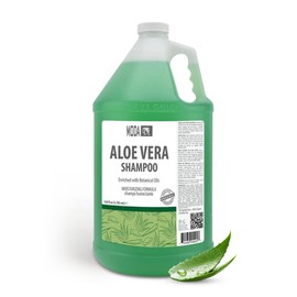 MODA - Moisturizing Shampoo for All Hair Types, Aloe Vera, 128 Oz, Professional - Deeply Cleanses and Conditions, Strengthens, Restores and Shine your Hair