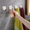 DELITON Adhesive Towel Hooks on Wall: Robe Hooks for Hanging