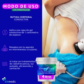 Gel Conductor Ácido Hialurónico Antiedad Facial Corporal 4l