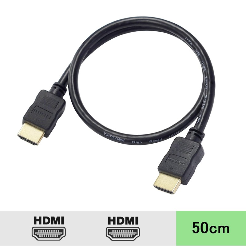 vodaview Compact Size HDMI Cable 0.5 m ver1.1 X 4