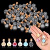 Pafeooui 120 Pcs 2ml Mini Glass Bottles with Cork Stoppers
