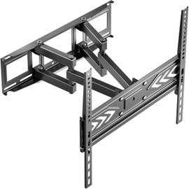 Full Motion TV Wall Mount for 32-65 Inch Screen up to 99 lbs - Extending TV Mount Bracket 100x100-400x400 VESA Articulating TV Wall Mount Swivel and Tilt/Adjustable TV Mount Swing Arm Black