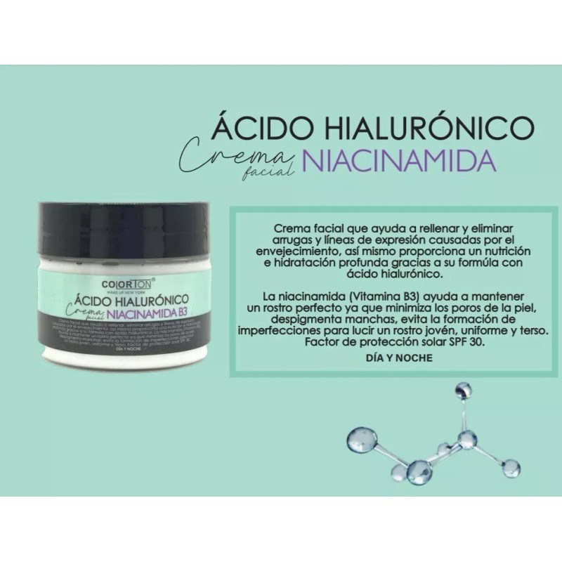 Colorton Serum Facial & Crema Facial Ácido Hialurónico Colorton