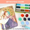 Kuretake Gansai Tambi Watercolor Pans - Set of 24, Art