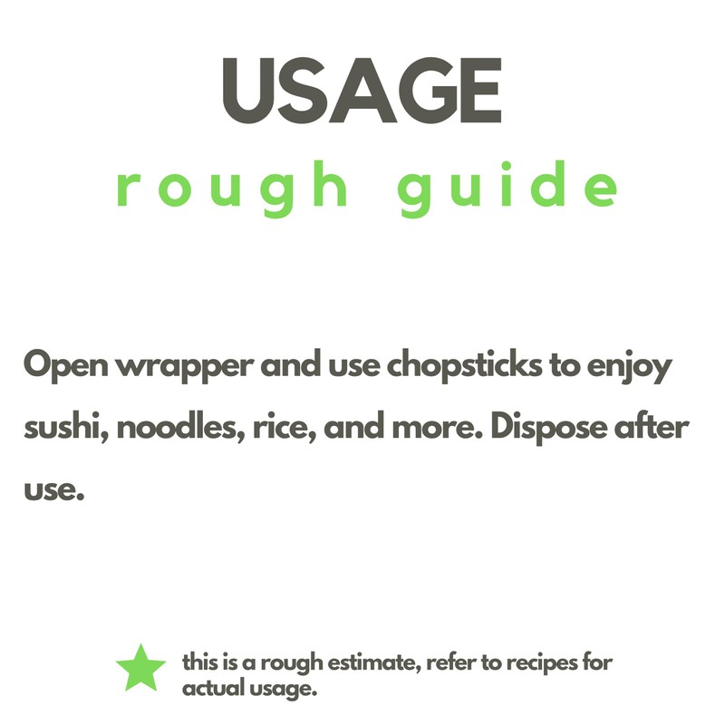 Disposable Chopsticks 9” – Pack of 100 Sets – Natural