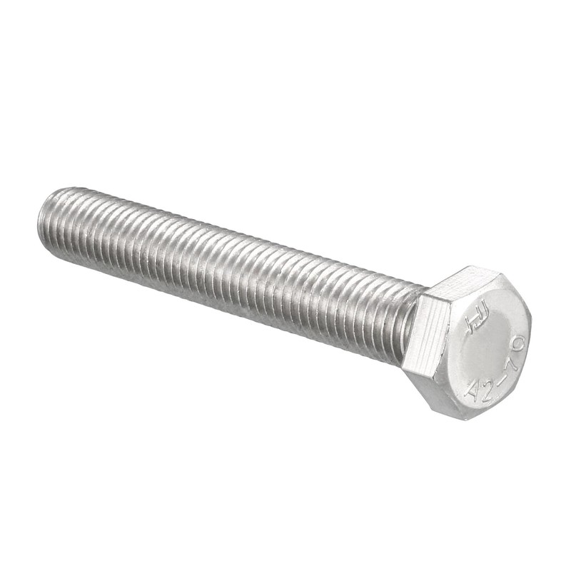 AHCA2 Stainless Steel Fully Threaded Hex Bolt (Setscrew) M8 8mm