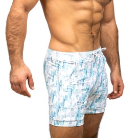 Taddlee Men Swimwear Swim Briefs Board Trunks Bathing Suits Square Cut Swimsuits (Large) Multicolor