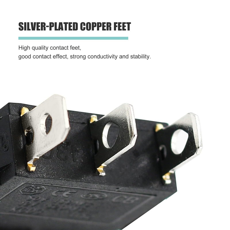 RuoFeng 15A 250V/20A 125V 3 Pin AC Rocker Switch KCD3