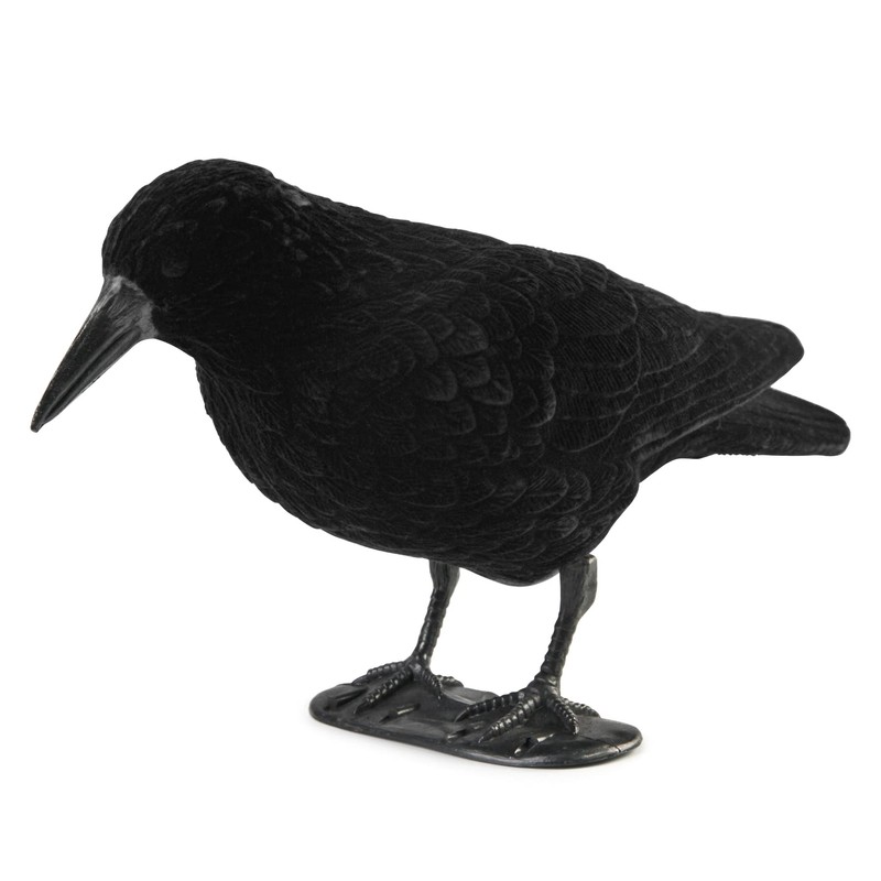 Volein Crow Decoy for Attracting Crows, 2-Pack Plastic Fake Crows