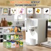 Krbnk Acrylic Tea Bag Organizer - 3 Tier Clear Tea