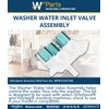 Whirlpool WPW10247306 OEM Washer Water Inlet Valve Assembly, White