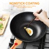 ITSMILLERS Nonstick Wok Aluminium Die-casting Chinese Wok, Scratch Resistant With