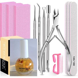 MORGLES Nail File and Buffer Blocks with Nail Care Kit