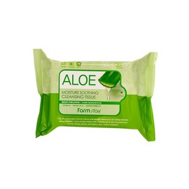 Farmstay Aloe Moisture Soothing Cleansing Tissues (30 sheets) / 팜스테이 알로에 모이스쳐 수딩 클렌징티슈 30매