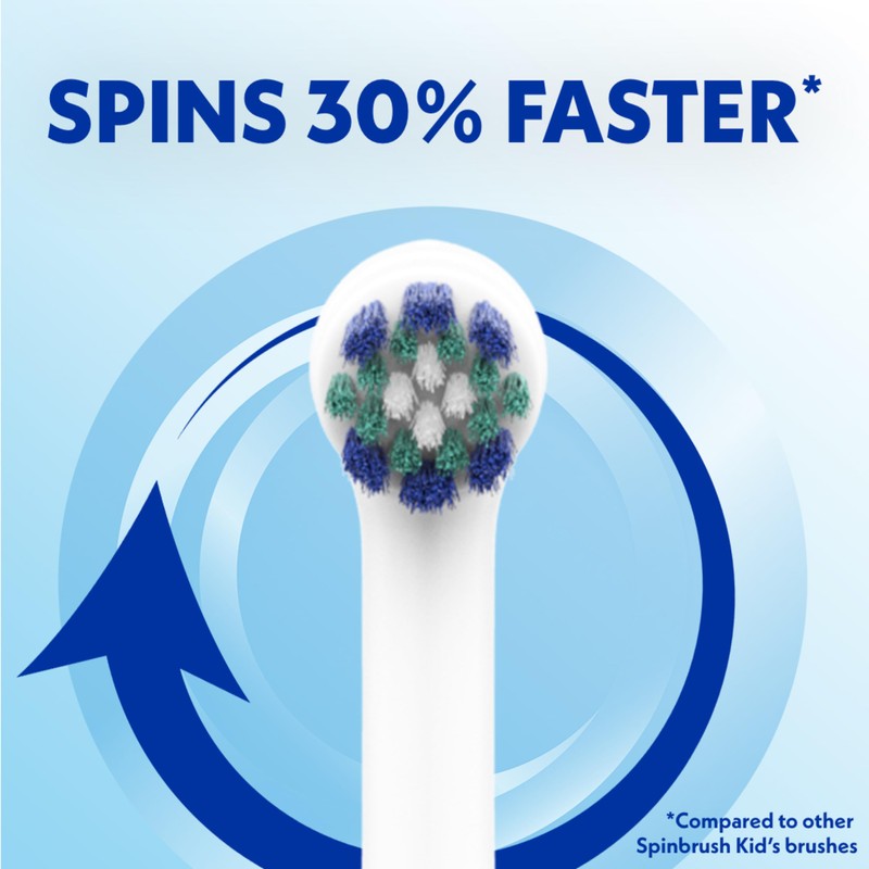 Spinbrush Kids Replacement Heads, Soft Bristles, 2-Pack