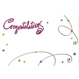 50ct."Congratulations" Polka Dots Blank Florist Enclosure Cards Small TagsGreeting Cards & Party Supply, Gift Wrapping Supplies, Greeting Cards, Invitations