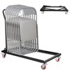 Sidasu Universal Folding Chair with Wheels for Plastic/Wood Chairs Office,