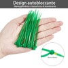 Pack of 100 Cable Ties Green Cable Ties for Garden