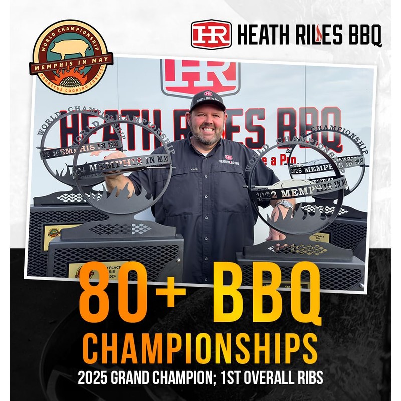Heath Riles BBQ Rub - Garlic Jalapeño Seasoning, Champion Pitmaster
