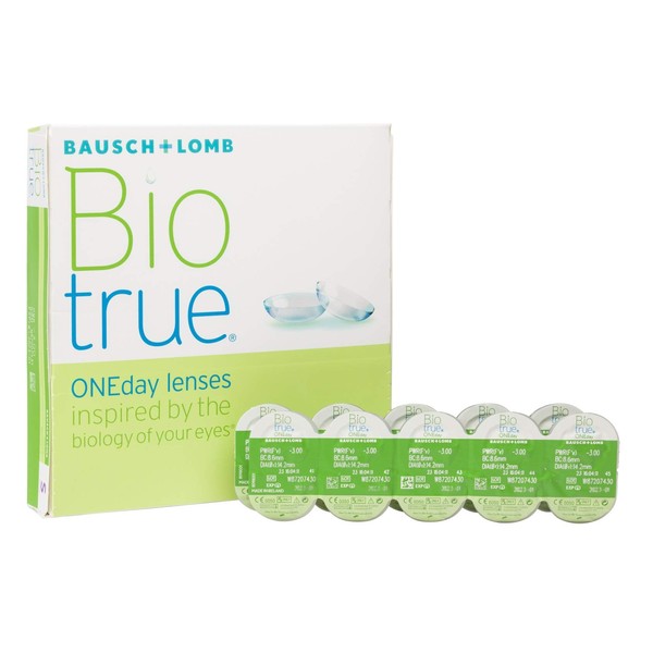Biotrue, ONEday, clear, 90, BC 8.6 millimeters, DIA 14.2 millimeters,