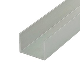 Outwater Mill Finish 1'' Inside Dimension Aluminum U-Channel 48'' Length (Pack of 3) Alu448-M C-Channel