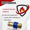 Ebrmeiwo A75 Quick Disconnect Fitting, 3/4 Inch, Automatic Thermal Shutoff,