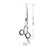 Chibuy Curved dog grooming scissors with Round Tips, Pet Shear