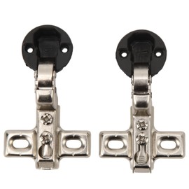 Fafeicy Soft Close Hinge, 2pcs 26mm Hole, Kitchen Soft Closing Cabinet Hinge for Cabinet Glass Door, Locks (Insert)