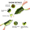 Goture 9pcs 55cm Frog Lures Set Soft Lures Frog Lures