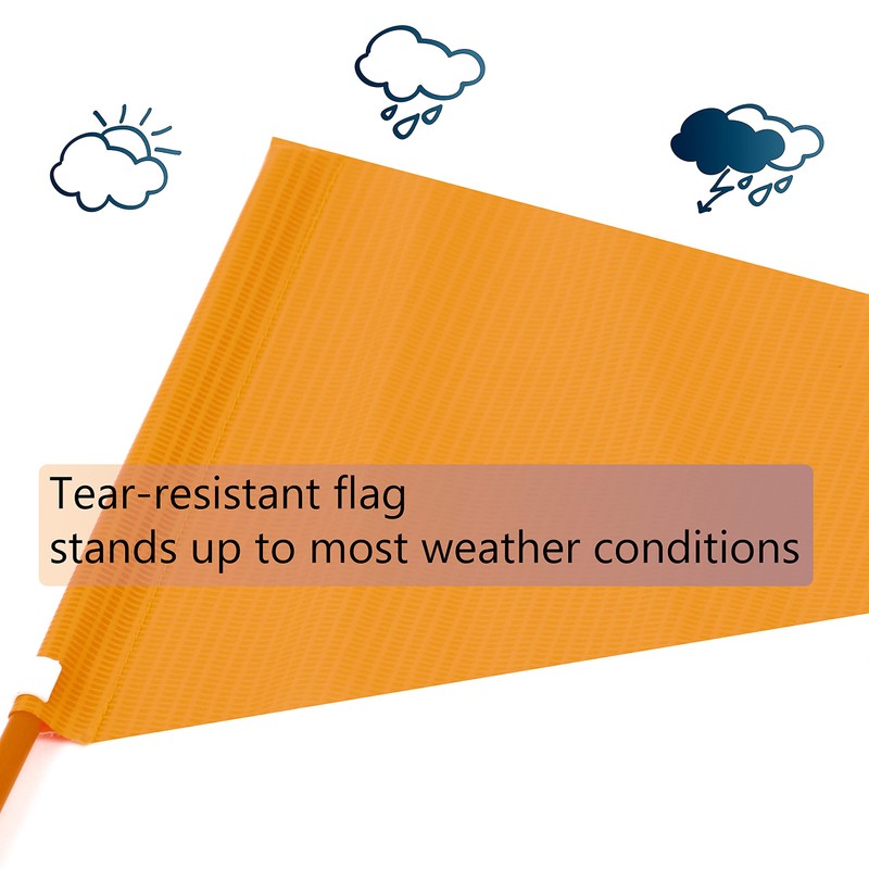 Trademark Innovations Bicycle Safety Flag 5'. Safety Flag with Bicycle