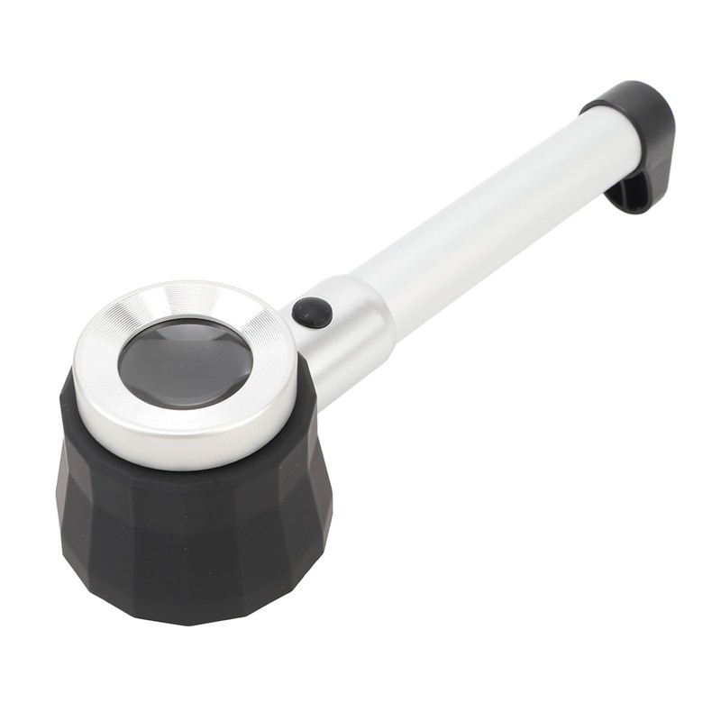 Handheld 45X Magnifier Loupe Optical Glass Magnifying Glass LED Magnifier