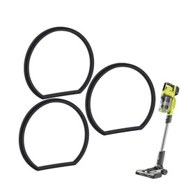 Replacement Gasket Vacuum Parts for Ryobi 18v Stick Vacuum Cordless Dust Bin Lid, Canister Missing Seal Attachments for PCL720 PBLSV716 PBLSV717 Silicone - for All PCL PBl Models (3 Pack