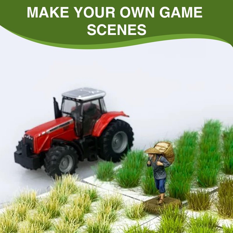 Katyjun 2 Boxes Model Making Grass, Miniature Cardboard Model Building,