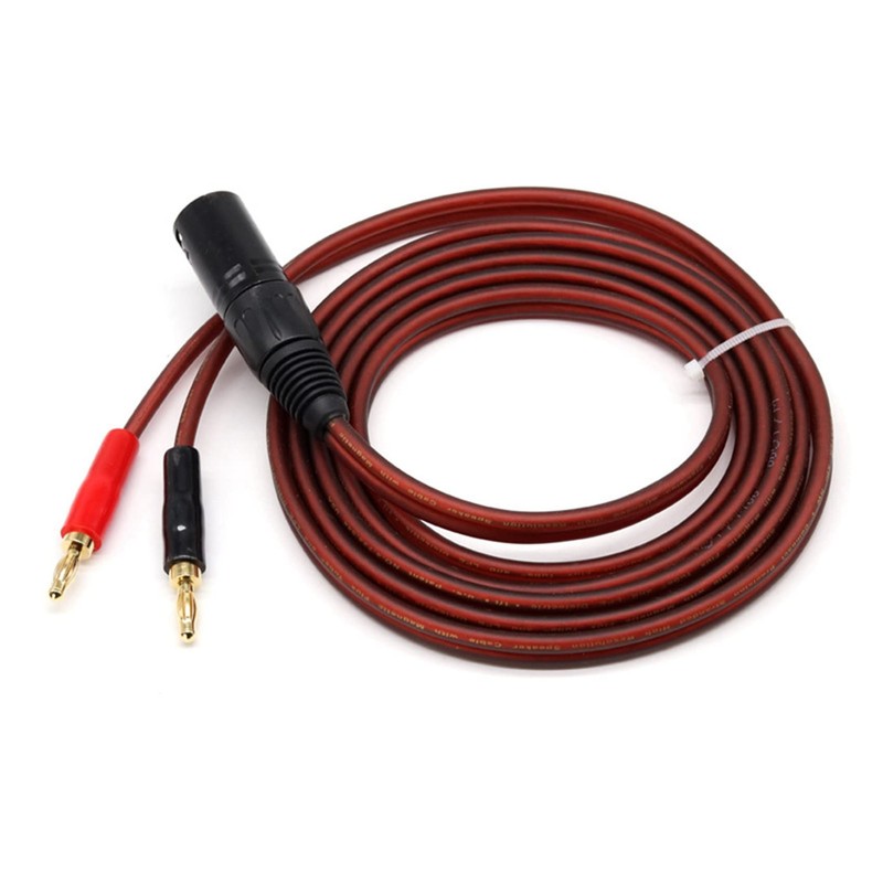 2X XLR to Banana Speaker Cable,XLR 3 Pin Female to