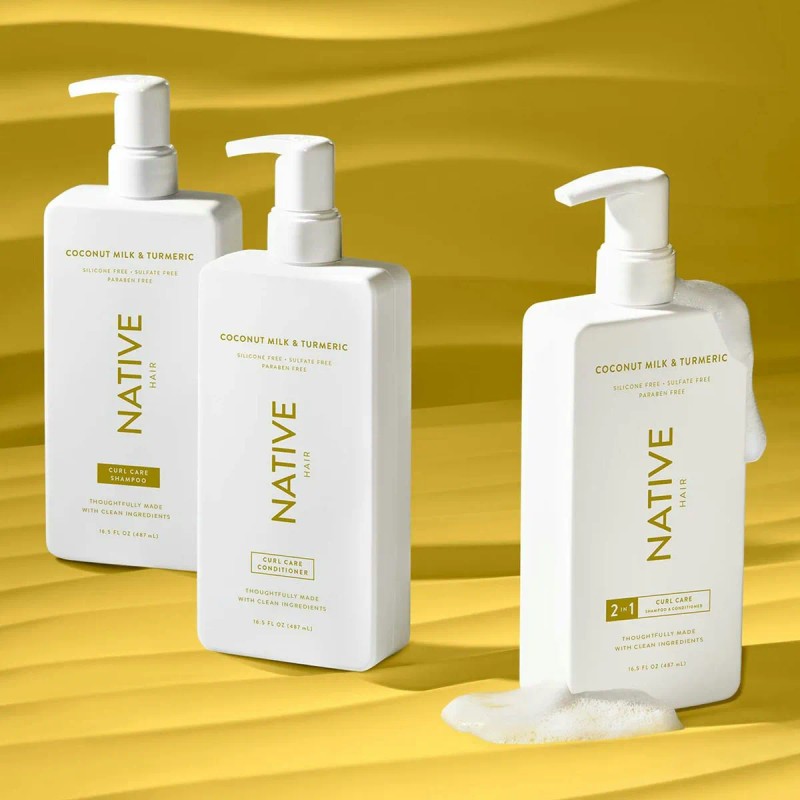 Acondicionador Curl Care Leche de Coco & Cúrcuma Native Sin