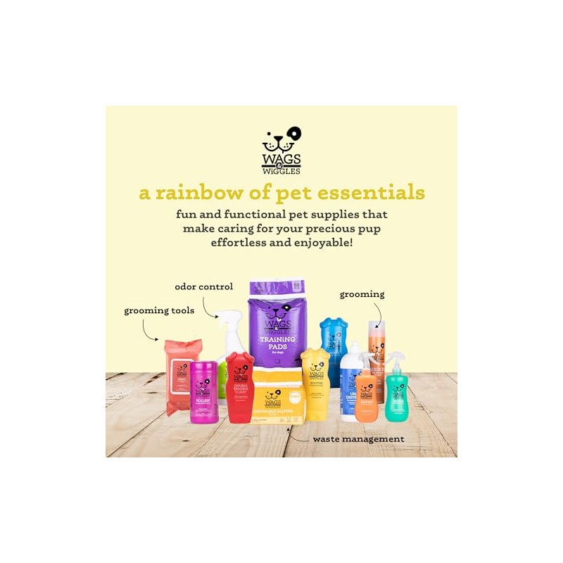 Wags&wiggles Shampoo Avena para Aliviar picazón y humectar el Pelaje